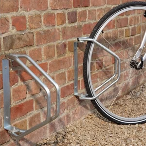 Suporte circular para estacionamento de bicicleta montado na parede