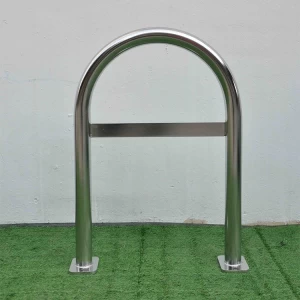 Одиночная стойка для велосипедов Коммерческая парковка для велосипедов из нержавеющей стали