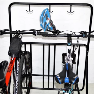 6 Bike Rack with Helmet Hangers