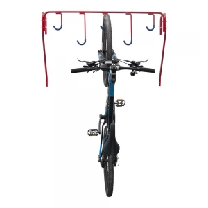 自行车挂钩车库壁挂式垂直自行车架可容纳 5 辆自行车