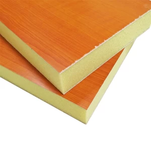 China Colored Melamine Cover Faced Extrude Polystyrene XPS Foam Core Composite Panels manufacturer