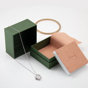 customize functional paper jewelry box flap pouch sponge insert paper box