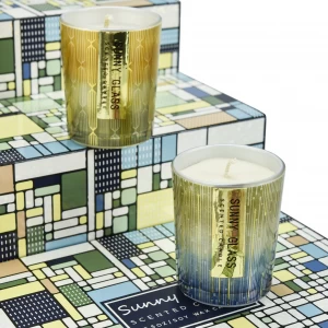 Bauhaus plaid packaging gift box birthday gift box aromatherapy candle holder packaging box