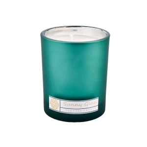 Envases de velas de vidrio esmerilado de 10 oz y 300 ml, decoración del hogar, galvanoplastia en el interior