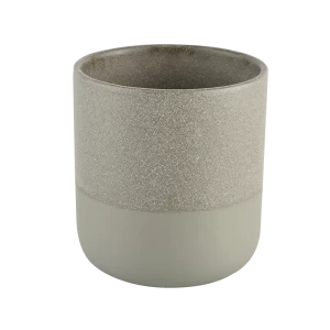 14oz Empty Unique Matte Green Ceramic Candle Jars