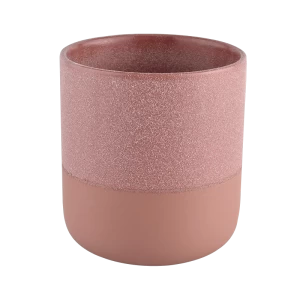 Wholesale Nordic 14oz Red Ceramic Candle Jar