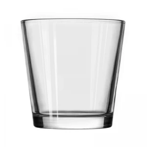 Direktverkauf ab Werk: V-förmiges Glaskerzenglas mit rundem Boden