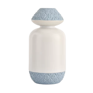 Bottiglia di lusso con diffusore a lamella in ceramica con ornamento moderno per fragranze, vuota