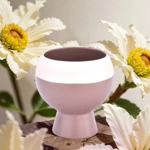 Pot de bougie en céramique en porcelaine de décoration intérieure nouvellement conçu pour la fabrication de bougies