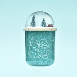 Custom wholesale 3D printed Christmas trees and snowflakes and other hemispherical wood lids