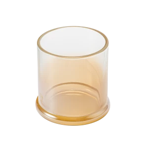 530ml yellow gradient glass candle jar wholesale