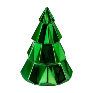 Luxury Custom Christmas Tree Glass Candle Jars na may Lids