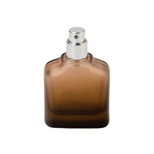 Botella de perfume de vidrio esbelto marrón minimalista al por mayor