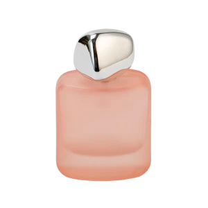 Engrosmattepulver firkantet sølvhætte udsøgt genopfyldelig spray parfume flaske