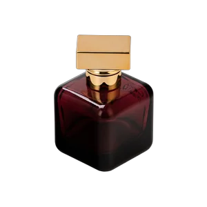 Customized red square perfume bottle fragrance storage container