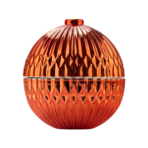 圆形玻璃蜡烛容器带盖子的家庭装饰