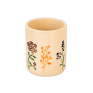 批发定制优质压花陶瓷蜡烛罐 