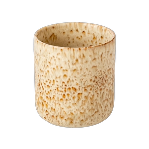 批发定制奶油斑点釉陶瓷蜡烛罐