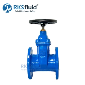 DIN F4 Sphäroguss DN80 DN100 elastischer Flanschschieber PN16 für Wasser