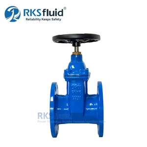 Vanne à vanne à bride à siège résilient AWWA en fonte ductile NBR EPDM BS5163 pour l'eau