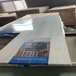 Paulownia wooden panels shrink foil with color label inside