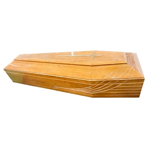 批发欧式泡桐实木棺材廉价成人骨灰瓮纪念黄铜产品