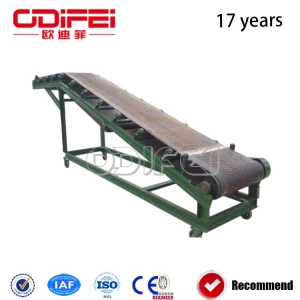 China Factory Customized High Quality Adjustable Inclined Rubber Belt Conveyor manufacturer