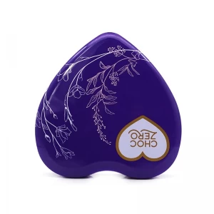 heart-shaped chocolate tin box