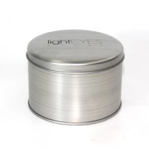 Jam Tangan Tin Tin Kosongkan Bekas Tin Bulat Dengan Tudung Dicetak Tersuai Untuk Pakej Hadiah Jam Tangan