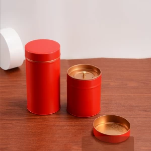 New Arrivals Tea Tin Can Coffee Beans Storage Jar Round Tin Metal Airtight Container