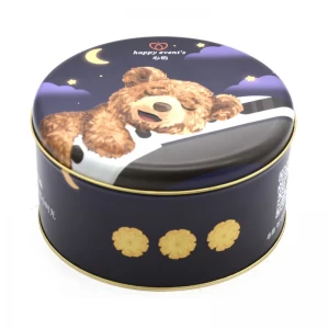 Custom Candy Cookie Tin Can Cofee BeanTin Box Biscuit Tin Container Gift Tea Biscuit Metal Box - COPY - 5miwce