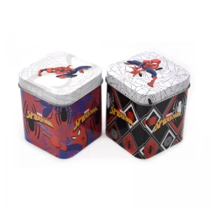 Metal Gift Box Print Rectangle Tins 71x71x80MM