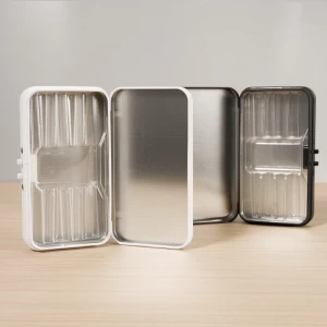 CR Tin Box with Hinged Lid Child Resistant Tin Box for Pre Shorties Rolls