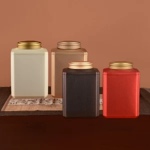 China Wholesale Luxury Custom Can Tea Metal Box Reusable Child Proof Tea Tin Cans