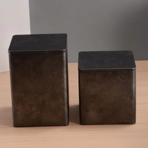 Wholesale Custom Rectangle Tin Can Container Square Tin Box Packing For Food Tea Containers Tin Cans