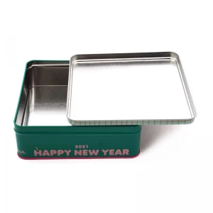 Custom Relief Printing Biscuit Tin Container Food Grade Cookie Tin Can Pet Food Mooncake Metal Box Gift Tin Box