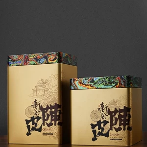 Food Grade Metal Tinplate Square Tin Box for Tea