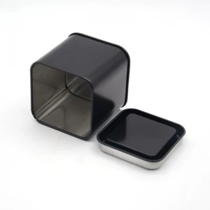 Wholesale Tea Tinplate Storage Tin Container Square Metal Accessories Tin Can Packaging