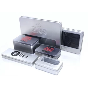 Rectangle Metal Food Grade Tins Box Cookies Tea Coffee Tin Can