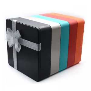 Wholesale Food Tin Box Custom Printing Cookie Biscuit Cake Mooncake Gift Packing Tin Can