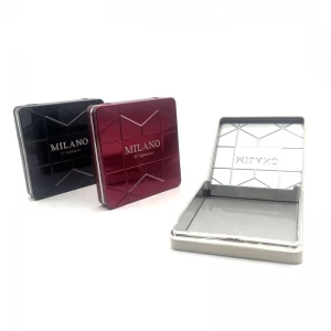 Custom Printed Rectangular Emboss Metal Hinged Tin Box for Chocolate Candy Mint Jewelry Electronics