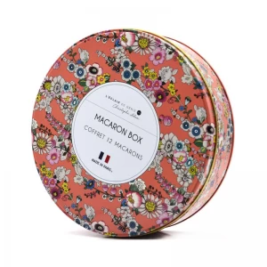 Custom Squre Butter Cookies Tin Box with Ribbon - COPY - 1bhba6