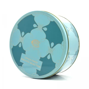 Large Round Metal Tin Cans Container Box