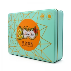Custom Printed Rectangular Food Tin Packaging
