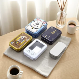 Custom Printed Small Metal Tin Box Container