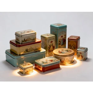 عبوات معدنية مخصصة لمرطب الشفاه والشموع ومنتجات العناية بالبشرة