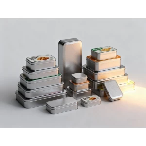 Eco-Friendly Tin Packaging for Creative Office Accessories