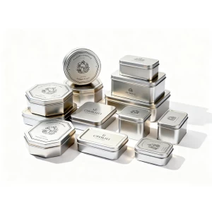 Durable Metal Tin Boxes for Product Storage and Retail Display