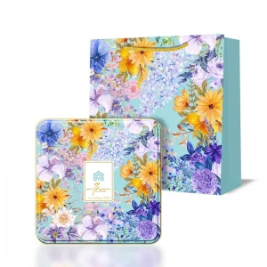 Wholesale Square Cookie Tin Box Packaging