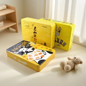 Bekas timah logam barrier tinggi untuk menyimpan biskut segar dan beraroma